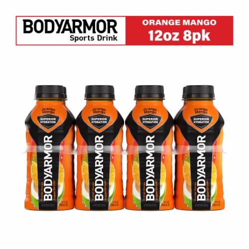 BODYARMOR® Sports Drink Orange Mango Bottles Perspective: front