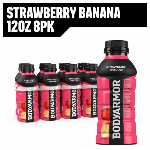 BODYARMOR Strawberry Banana Sports Drink Multipack Bottles Perspective: front