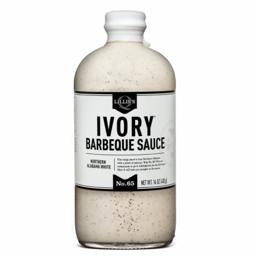 Lillie's Q Northern Alabama White Ivory™ BBQ Sauce Perspective: front