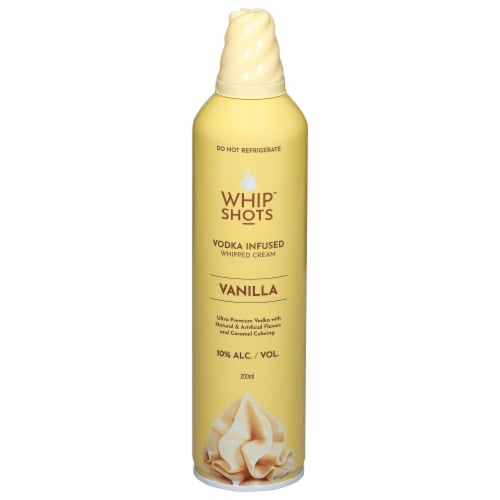 Whipshots™ Vanilla Vodka Infused Whipped Cream Perspective: front