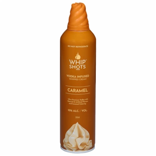 Whipshots™ Caramel Vodka Infused Whipped Cream Perspective: front