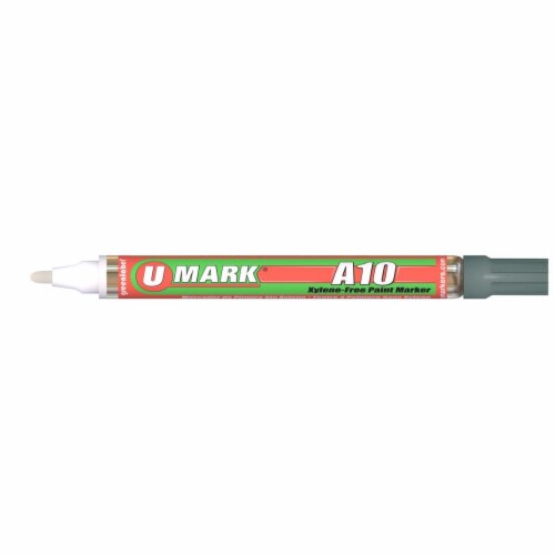 U-Mark UMARK10110 2 mm A10 Paint Marker&#44; Silver - 12 per Box Perspective: front