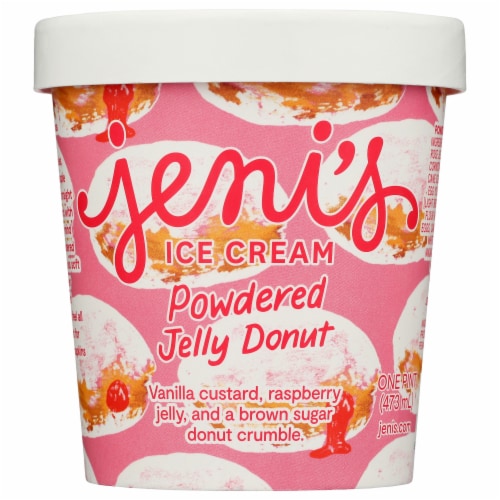 Jeni's Raspberry Rose Jelly Donut Ice Cream