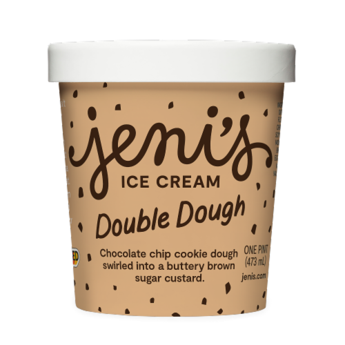 Jeni's Ice Cream Double Dough Perspective: front