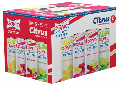 Sonic Seltzer Hard Seltzer Variety Pack Perspective: front