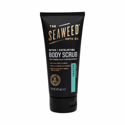 The Seaweed Bath Co. Awaken Rosemary & Mint Exfoliating Body Scrub Perspective: front