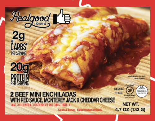 The Real Good Food Company Low Carb Beef Enchiladas Perspective: front