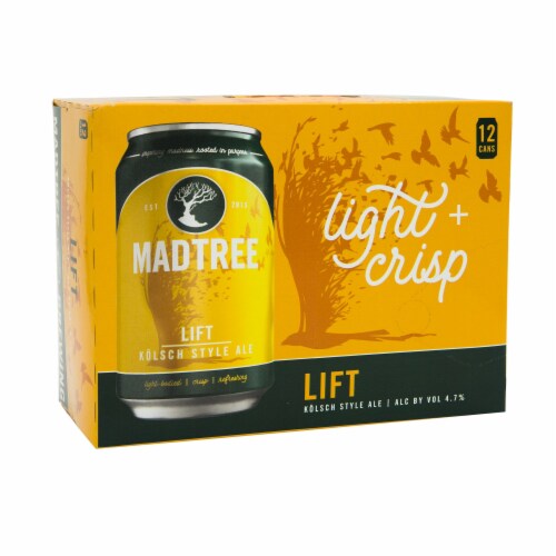 MadTree Brewing Company Lift Kolsch Style Ale Perspective: front