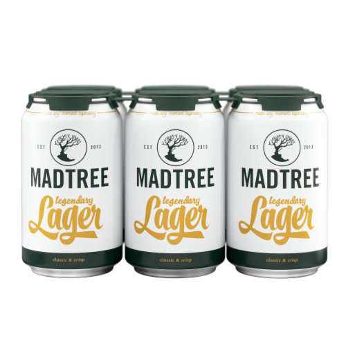 Madtree Legendary Lager Beer Perspective: front
