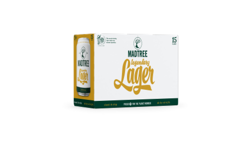 Madtree Legendary Lager Beer Perspective: front