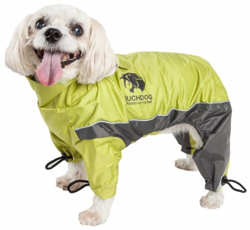 Touchdog Quantum-Ice Full-Bodied Adjustable and 3M Reflective Dog Jacket Perspective: front