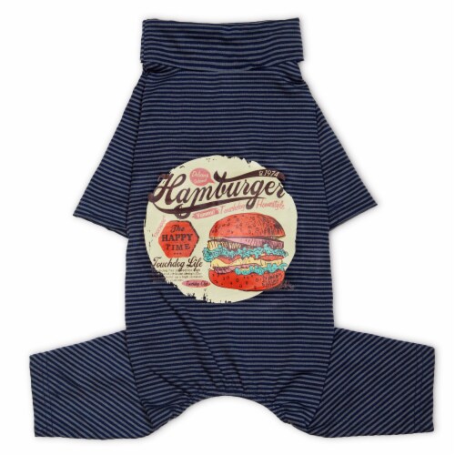 Touchdog Onesie Lightweight Breathable Printed Full Body Pet Dog T-Shirt Pajamas Perspective: front