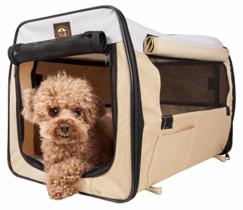 Pet Life Folding Zippered Lightweight Easy Folding Pet Crate Small Fred Meyer