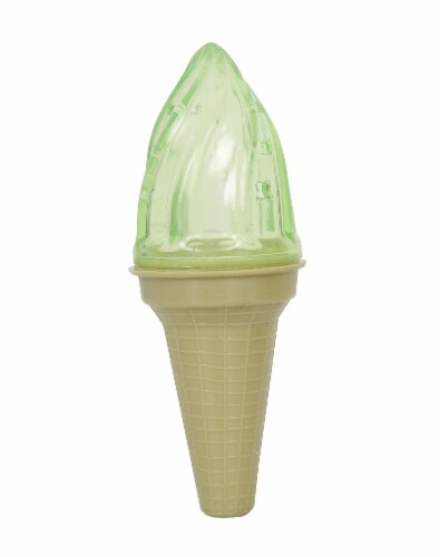Pet Life Ice Cream Cone Cooling Water Fillable And Freezable Dog Chew And Teether Toy Perspective: front