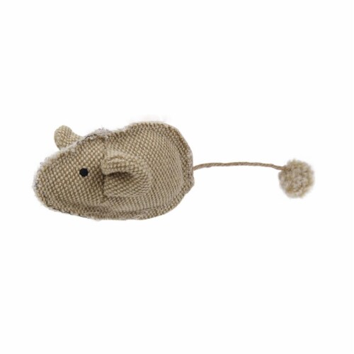 Pet Life Pompom Kitty Mouse Plush Catnip Cat Toy Perspective: front