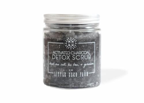 Little Seed Farm Activated Charcoal Sea Salt Scrub Perspective: front
