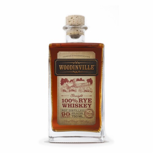 Woodinville Whiskey Co. Signature Straight Rye Whiskey Perspective: front