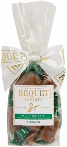 Bequet Carmel Celtic Sea Salt Candy Perspective: front