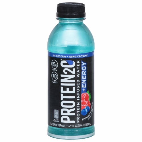 Protein2O® Energy Blueberry Raspberry Infused Water Perspective: front
