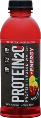 Protein2O Energy Cherry Lemonade Infused Water Perspective: front