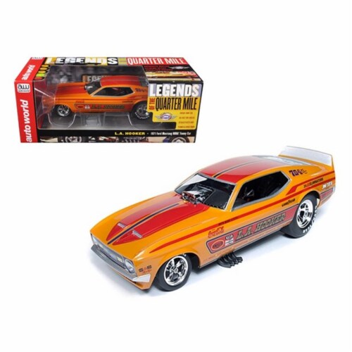 Auto World AW1106 L.a Hooker 1971 Ford Mustang NHRA Funny Car Model 1 18th for sale online 