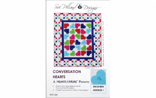 Sue Pelland Hearts And More Conversation Ptrn Perspective: front