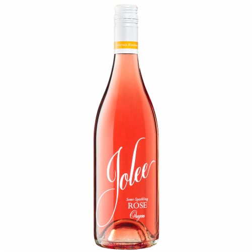 Oregon Del Rio Vineyard Jolee Semi-Sparkling Rose Wine Perspective: front