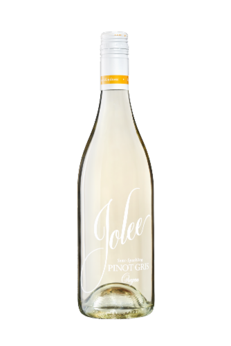 Jolee Semi Sparkling Pinot Gris Oregon White Wine Perspective: front