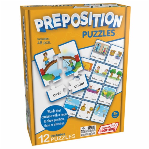 Junior Learning JRL245 Age 5 Plus, Preposition Puzzles Perspective: front