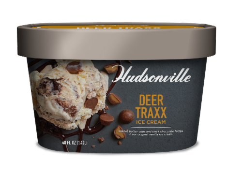 Hudsonville Deer Traxx Ice Cream Tub Perspective: front