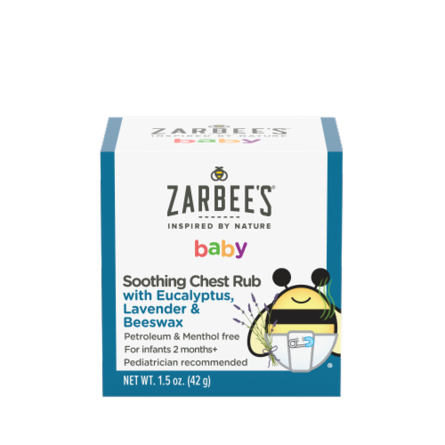 Zarbee's Baby Soothing Chest Rub, Eucalyptus, Lavender Perspective: front