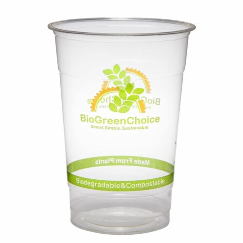 Biodegradable, Compostable Plastic Cups, PLA