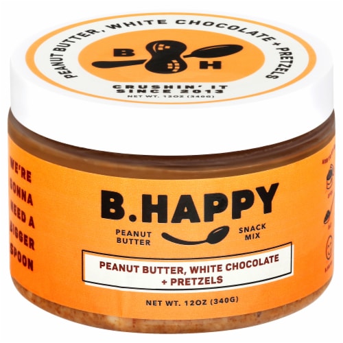 B.Happy Dream Big White Chocolate Pretzel Peanut Butter Perspective: front