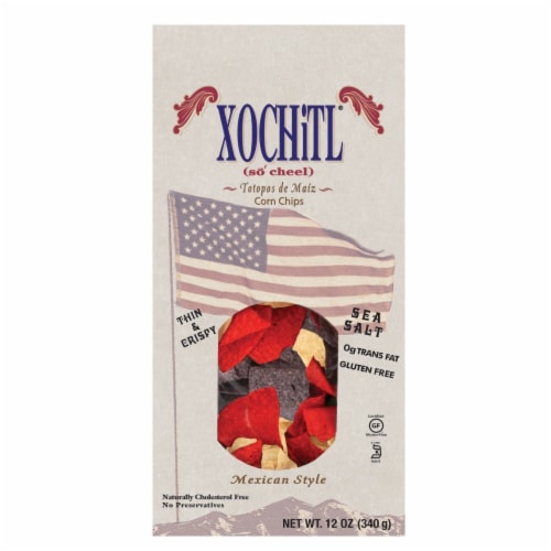 Xochitl Red White and Blue Mexican Style Corn Tortilla Chips