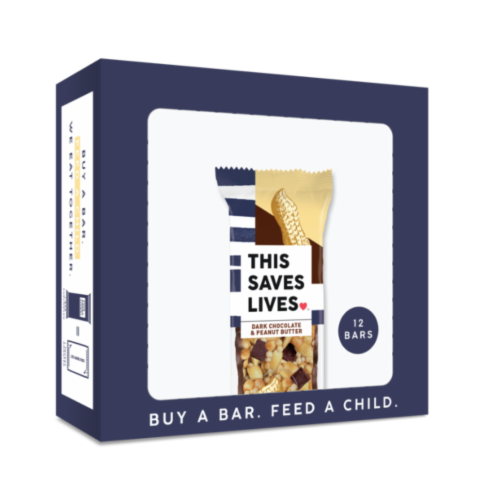 This Saves Lives Dark Chocolate & Peanut Butter Fitness Bars Perspective: front