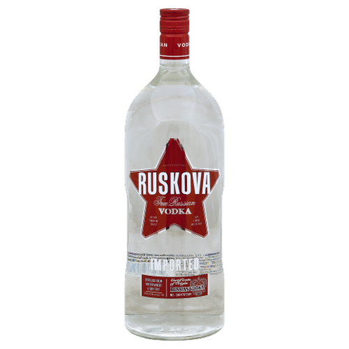Ruskova True Russian Vodka Perspective: front
