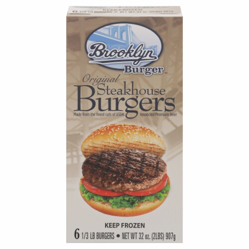Brooklyn Burger™ Beef Patties Original Steakhouse Perspective: front
