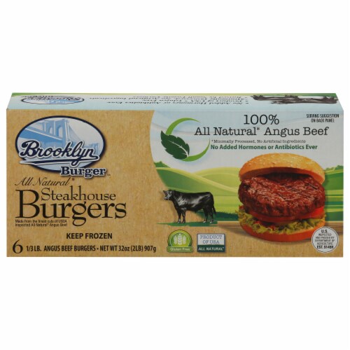 First Avenue Foods Brooklyn Burger All Natural Steakhouse Burgers