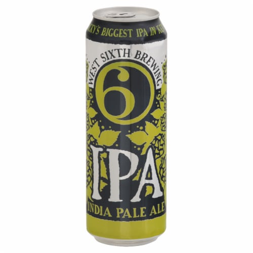 West Sixth Brewing IPA Craft Beer Single Can Perspective: front