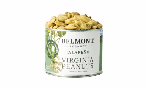 Belmont Peanuts Jalapeno Virginia Peanuts, 10 oz Perspective: front