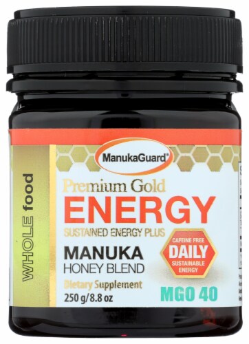 Manukaguard® Premium Gold Energy Manuka Honey Blend Perspective: front
