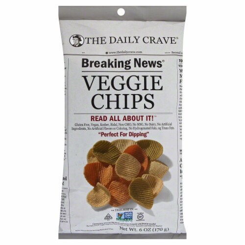 The Daily Crave Veggie Chips Perspective: front