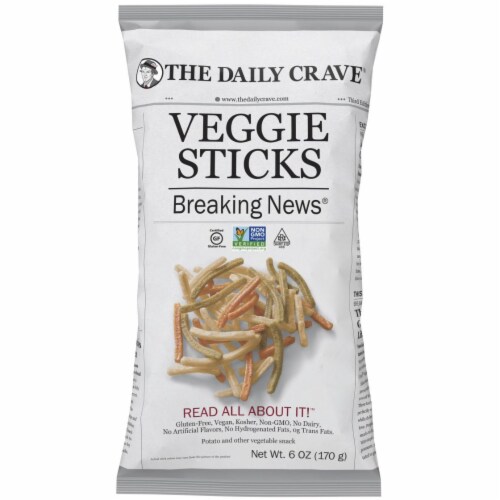The Daily Crave Veggie Sticks Perspective: front