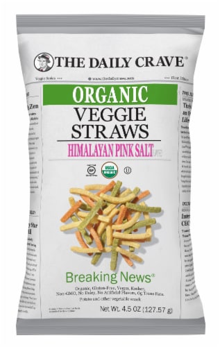 The Daily Crave Organic Himalayan Pink Salt Veggie Sticks Perspective: front