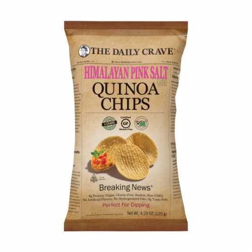 The Daily Crave® Himalayan Pink Salt Quinoa Chips Perspective: front