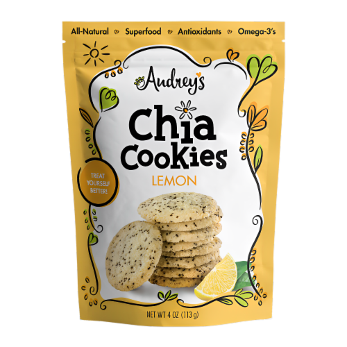 Audrey's Lemon Chia Cookies Perspective: front