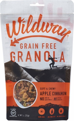 Wildway Gluten Free Apple Cinnamon Granola Perspective: front