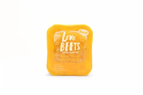 Love Beets Honey and Vinegar Diced Golden Beets Perspective: front