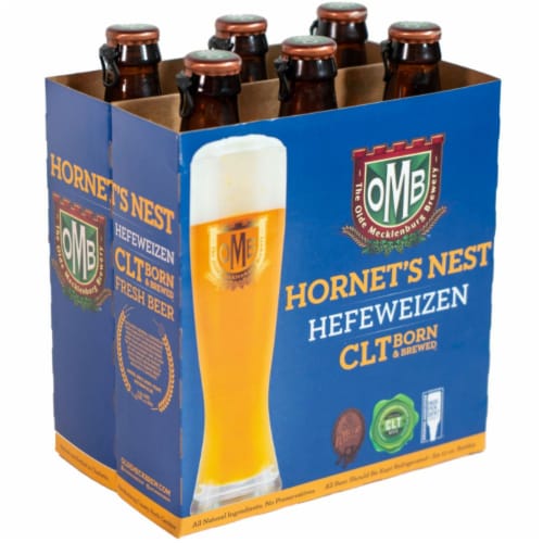 The Olde Mecklenburg Brewery™ Hornet's Nest Hefeweizen Perspective: front