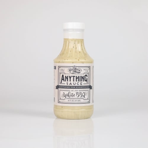 Wide Open Foods Anything Sauce White BBQ Sauce Perspective: front